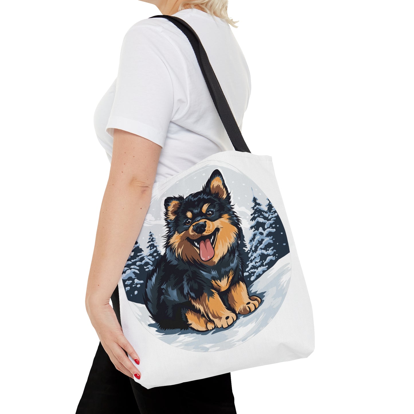 Finnish Lapphund - Snowy #5 - Tote Bag