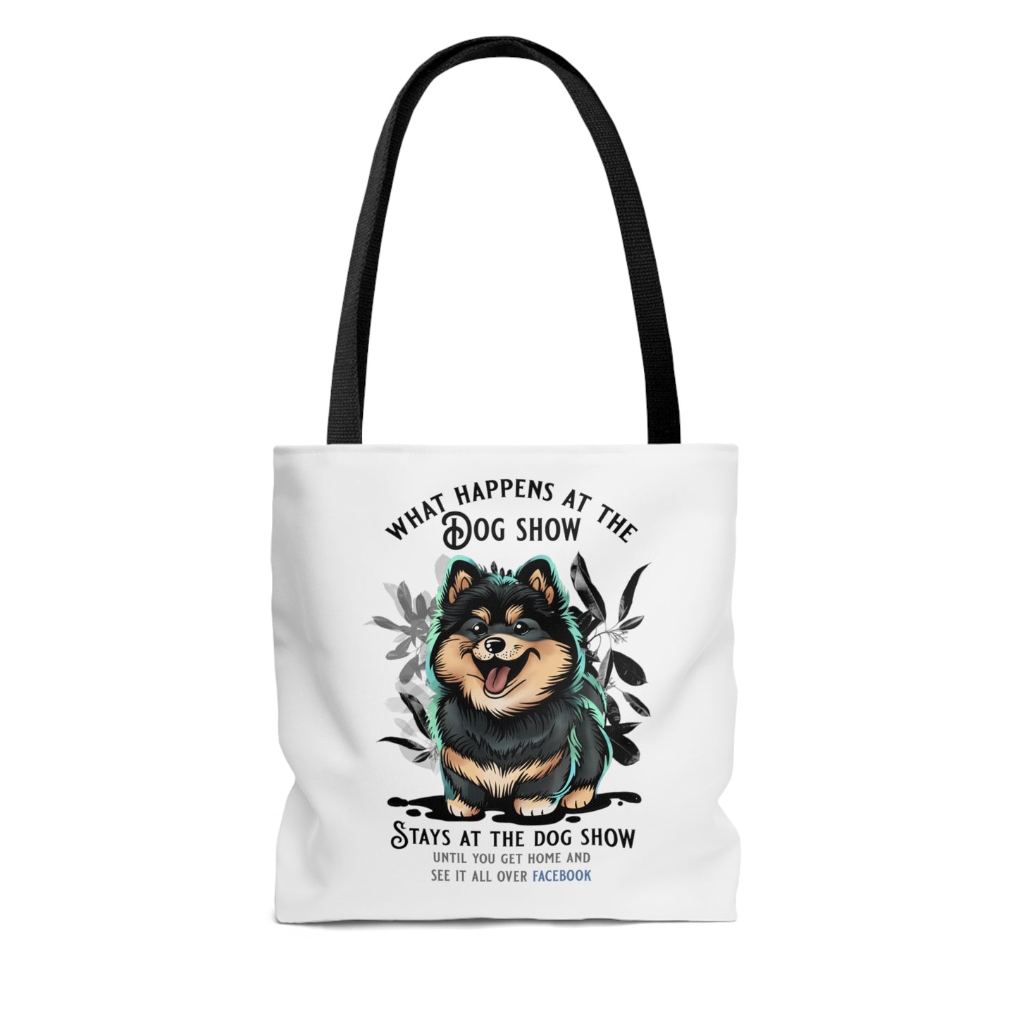 Finnish Lapphund - Stays at the Dog Show - Tote Bag