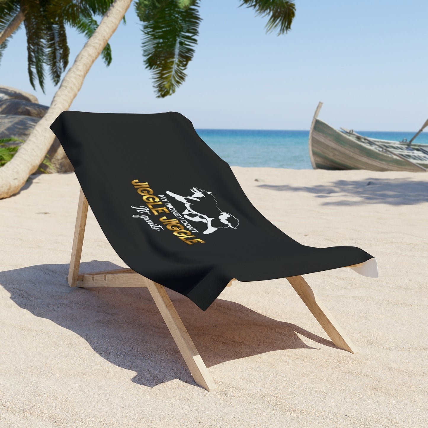 Finnish Lapphund - Jiggle Jiggle - Beach Towel