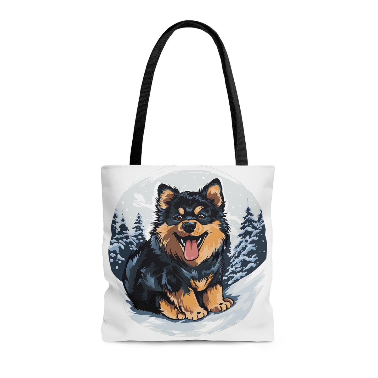 Finnish Lapphund - Snowy #5 - Tote Bag
