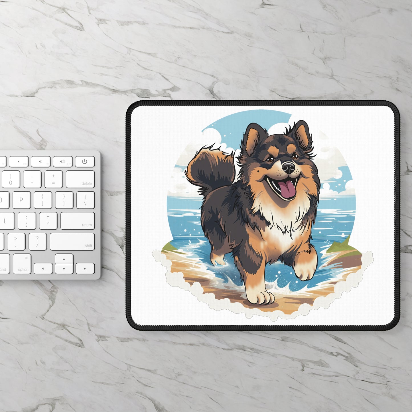 Finnish Lapphund - Beach Party #2 - Mouse Pad