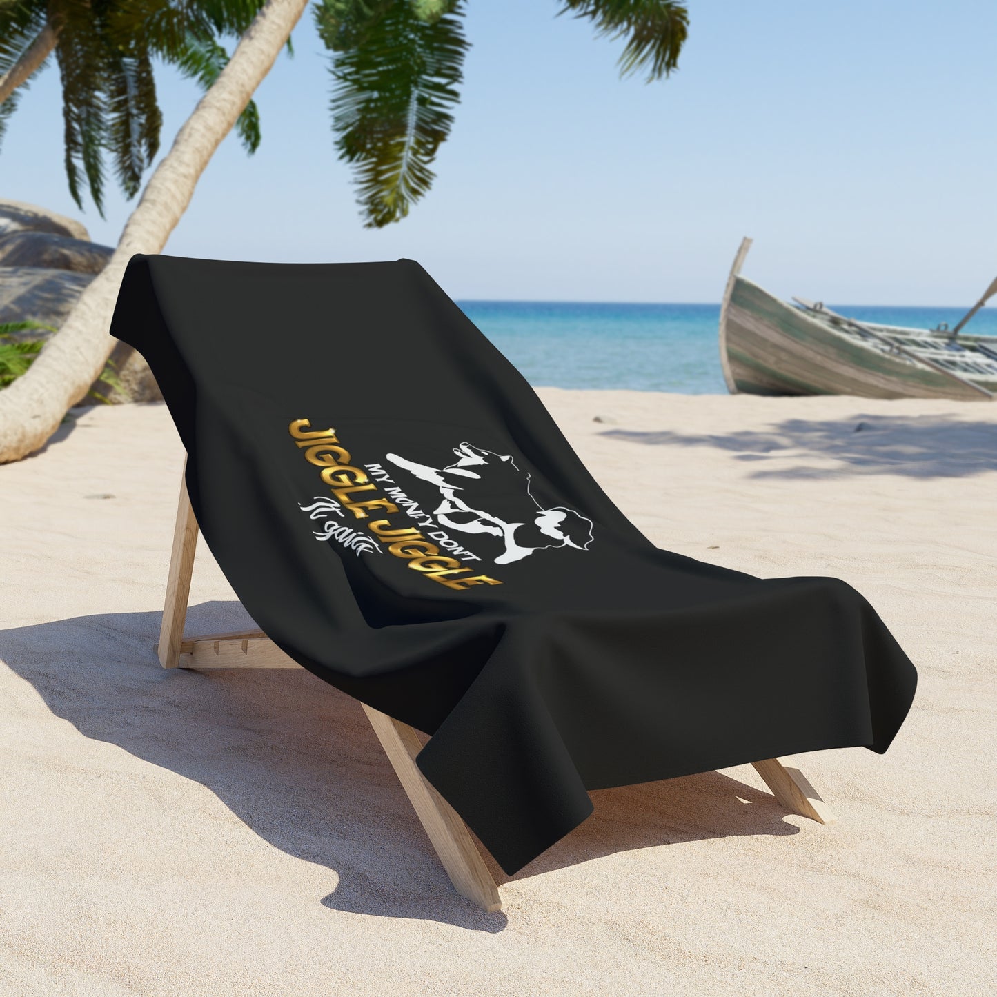 Finnish Lapphund - Jiggle Jiggle - Beach Towel