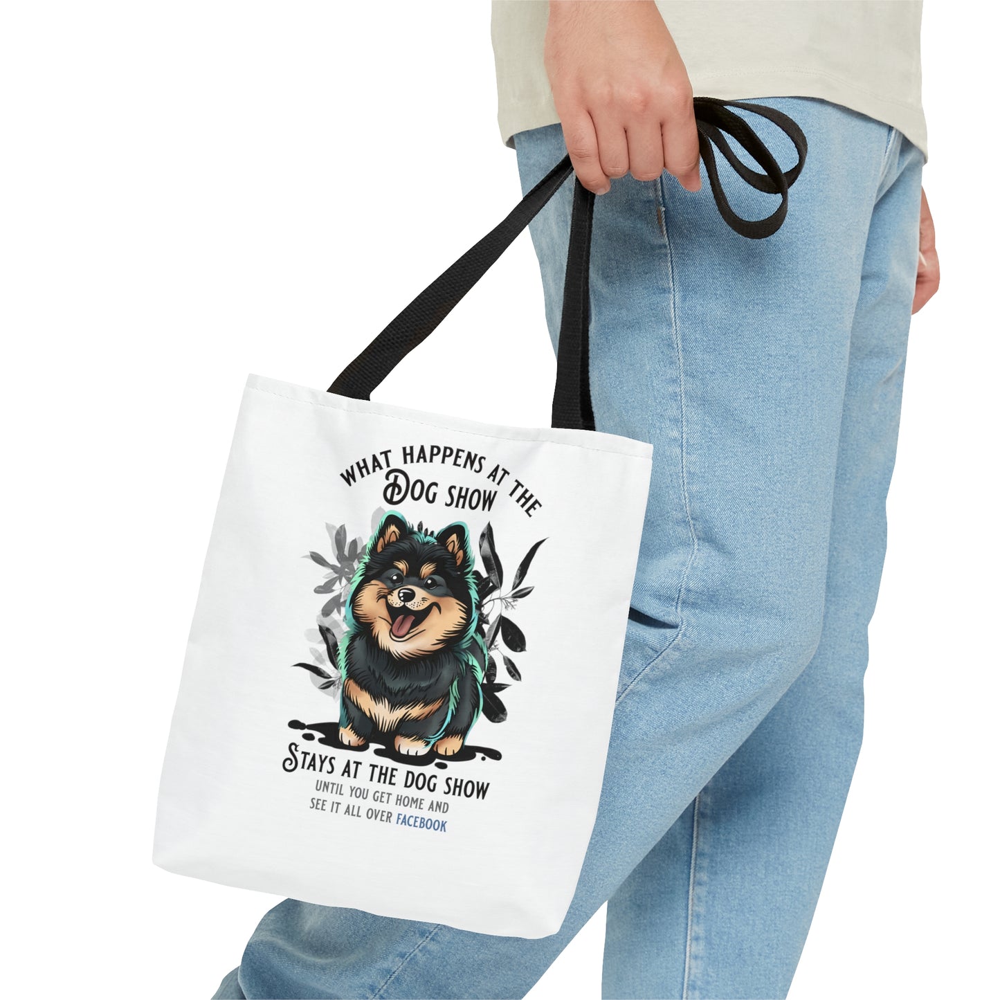 Finnish Lapphund - Stays at the Dog Show - Tote Bag