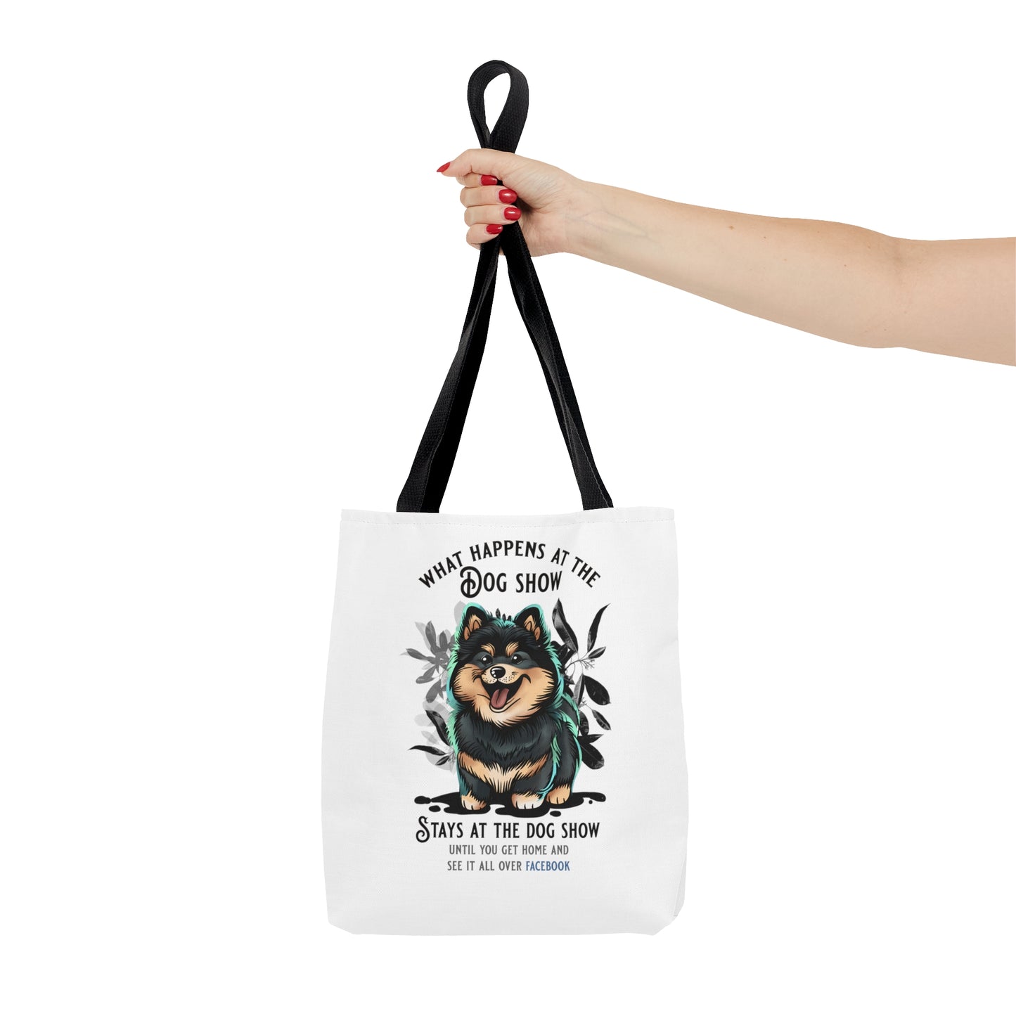 Finnish Lapphund - Stays at the Dog Show - Tote Bag