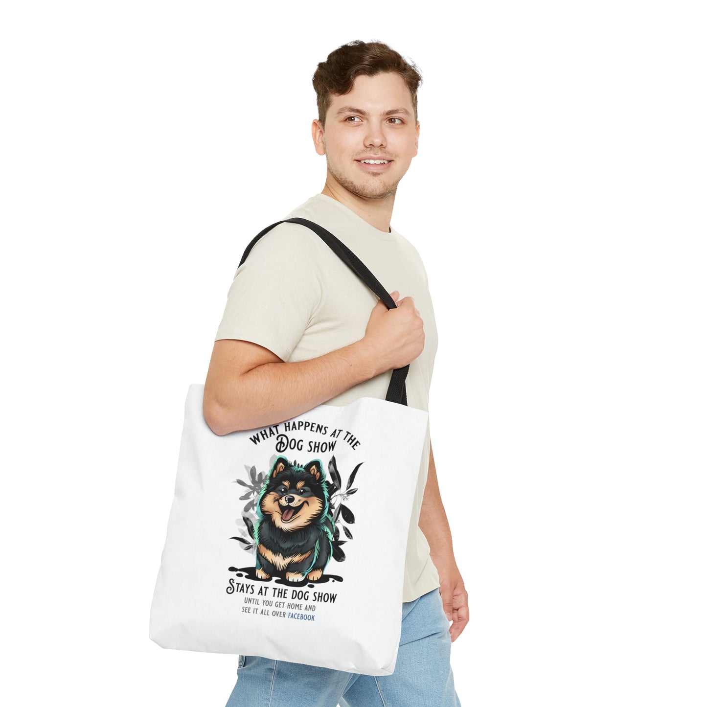 Finnish Lapphund - Stays at the Dog Show - Tote Bag