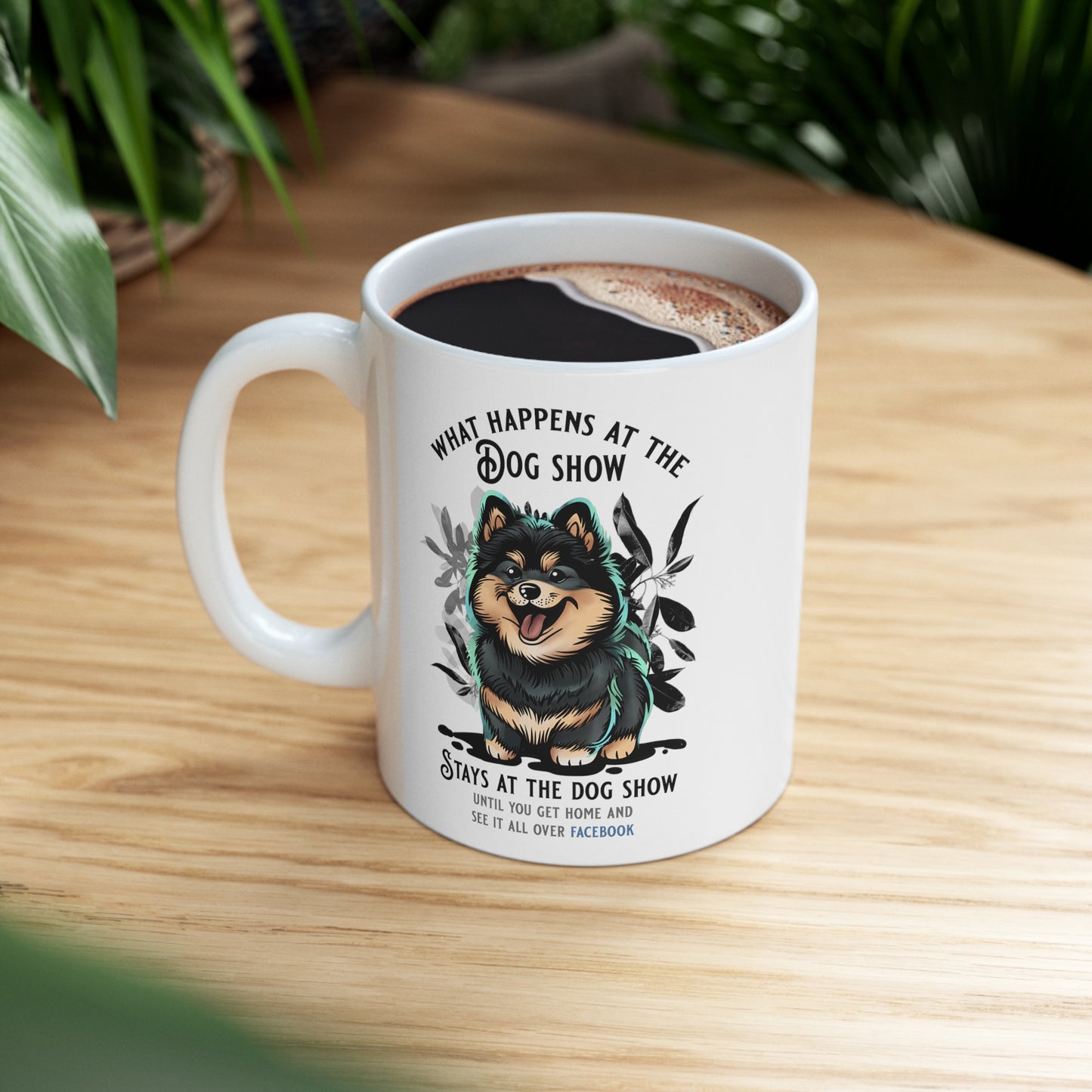 Finnish Lapphund - Stays at the Dog Show - Mug