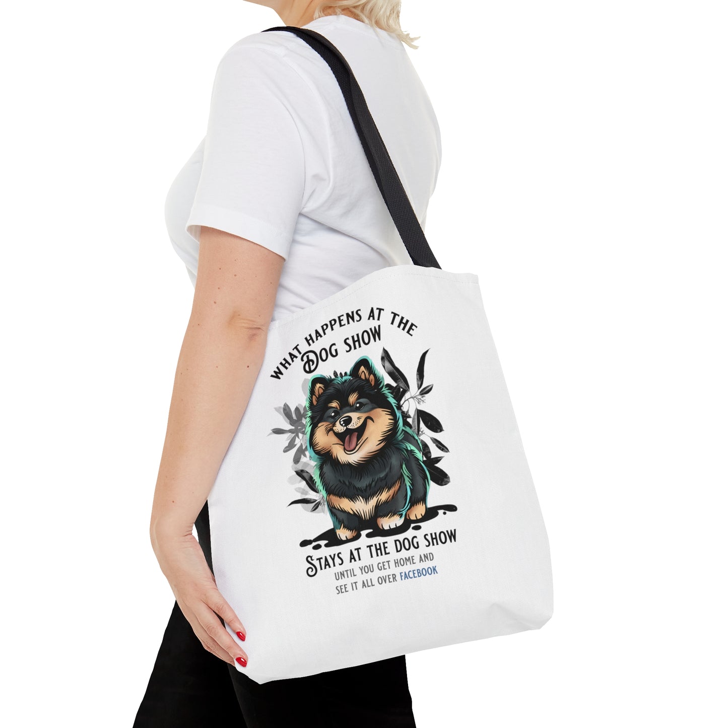 Finnish Lapphund - Stays at the Dog Show - Tote Bag