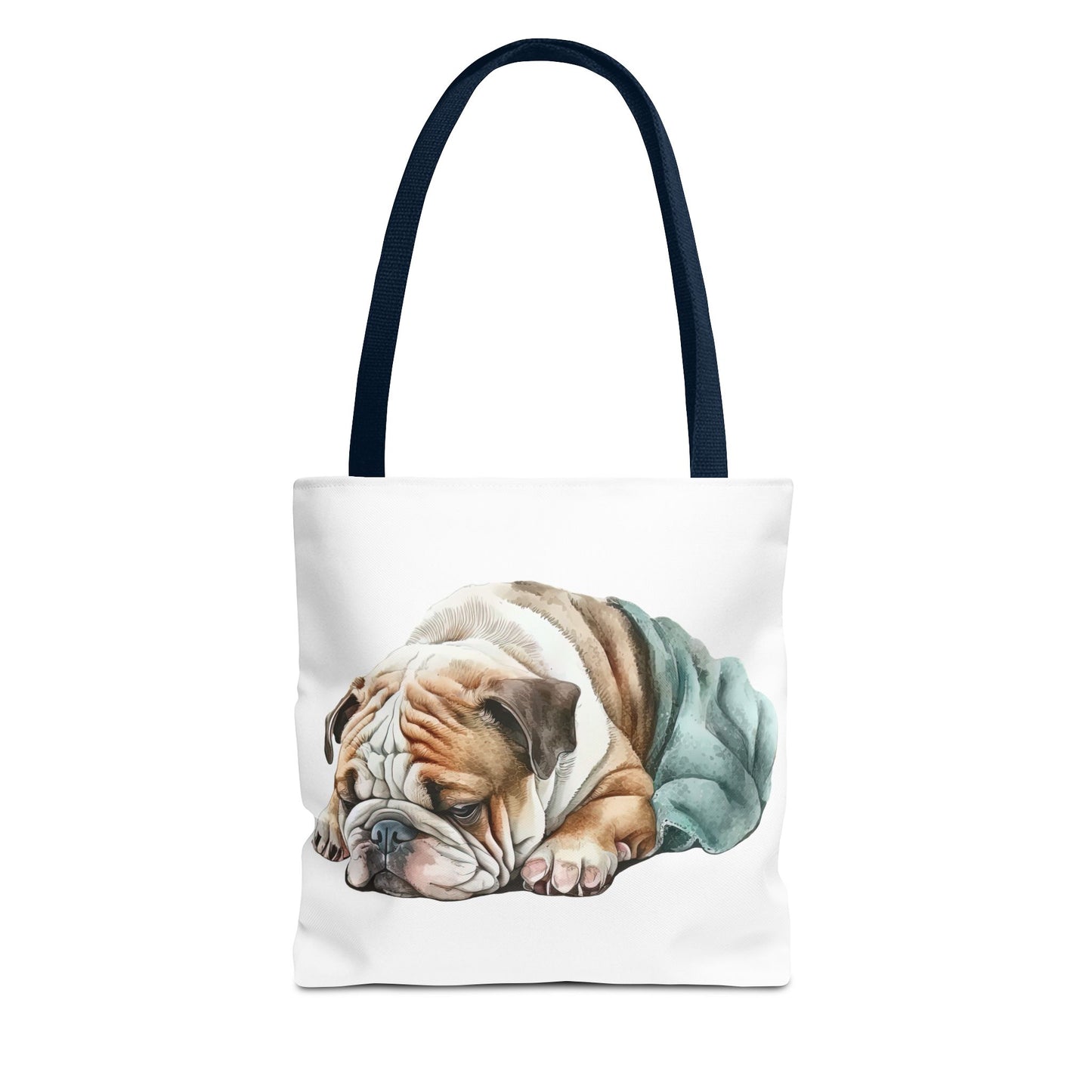 Sleepy English Bulldog Tote Bag