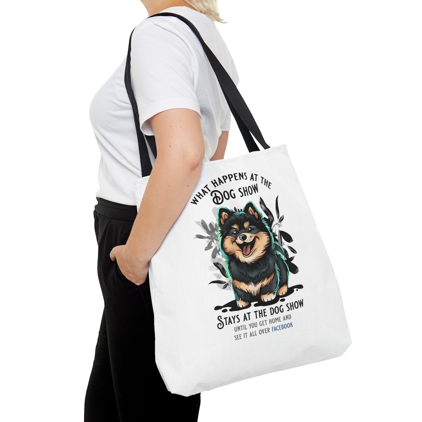 Finnish Lapphund - Stays at the Dog Show - Tote Bag