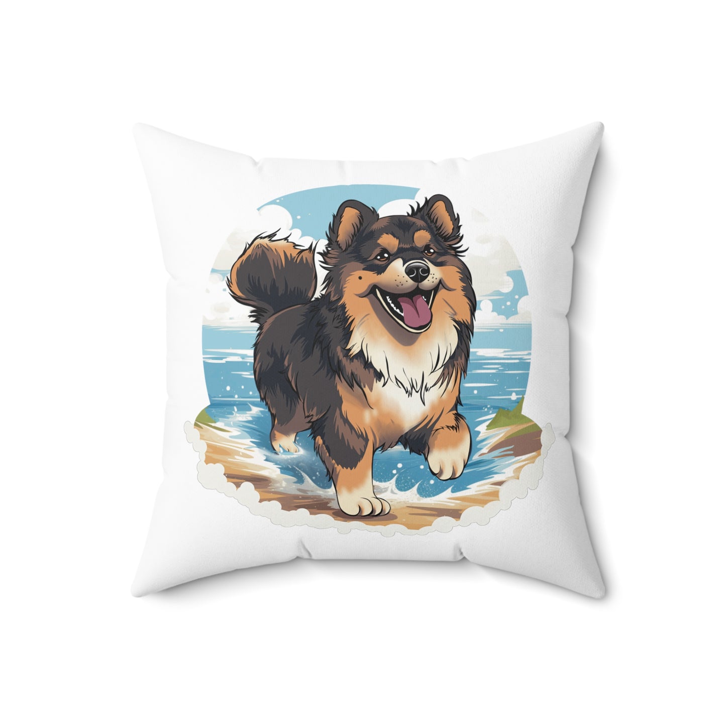 Finnish Lapphund - Beach Party #2 - Pillow