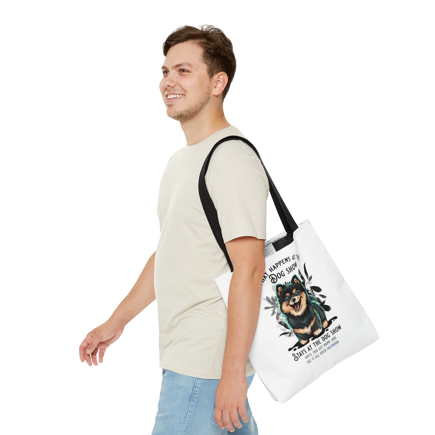 Finnish Lapphund - Stays at the Dog Show - Tote Bag