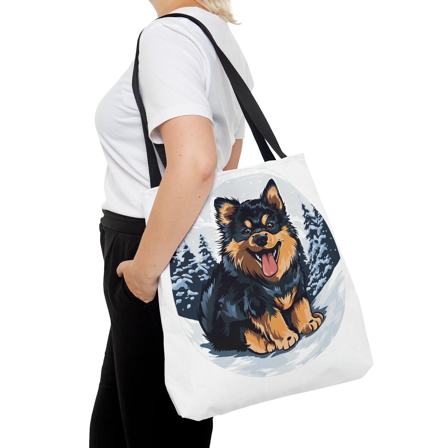 Finnish Lapphund - Snowy #5 - Tote Bag