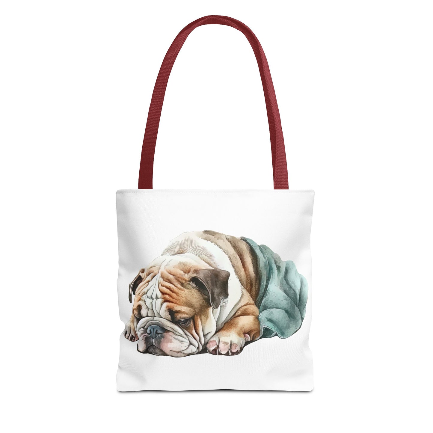 Sleepy English Bulldog Tote Bag