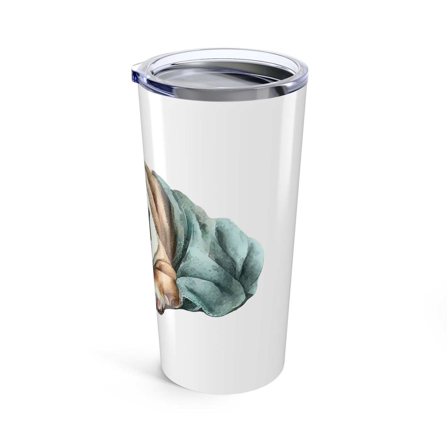 Sleepy English Bulldog Stainless Steel Tumbler