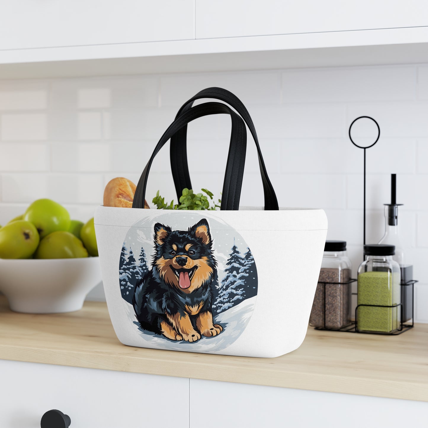 Finnish Lapphund - Snowy #5 - Lunch Bag