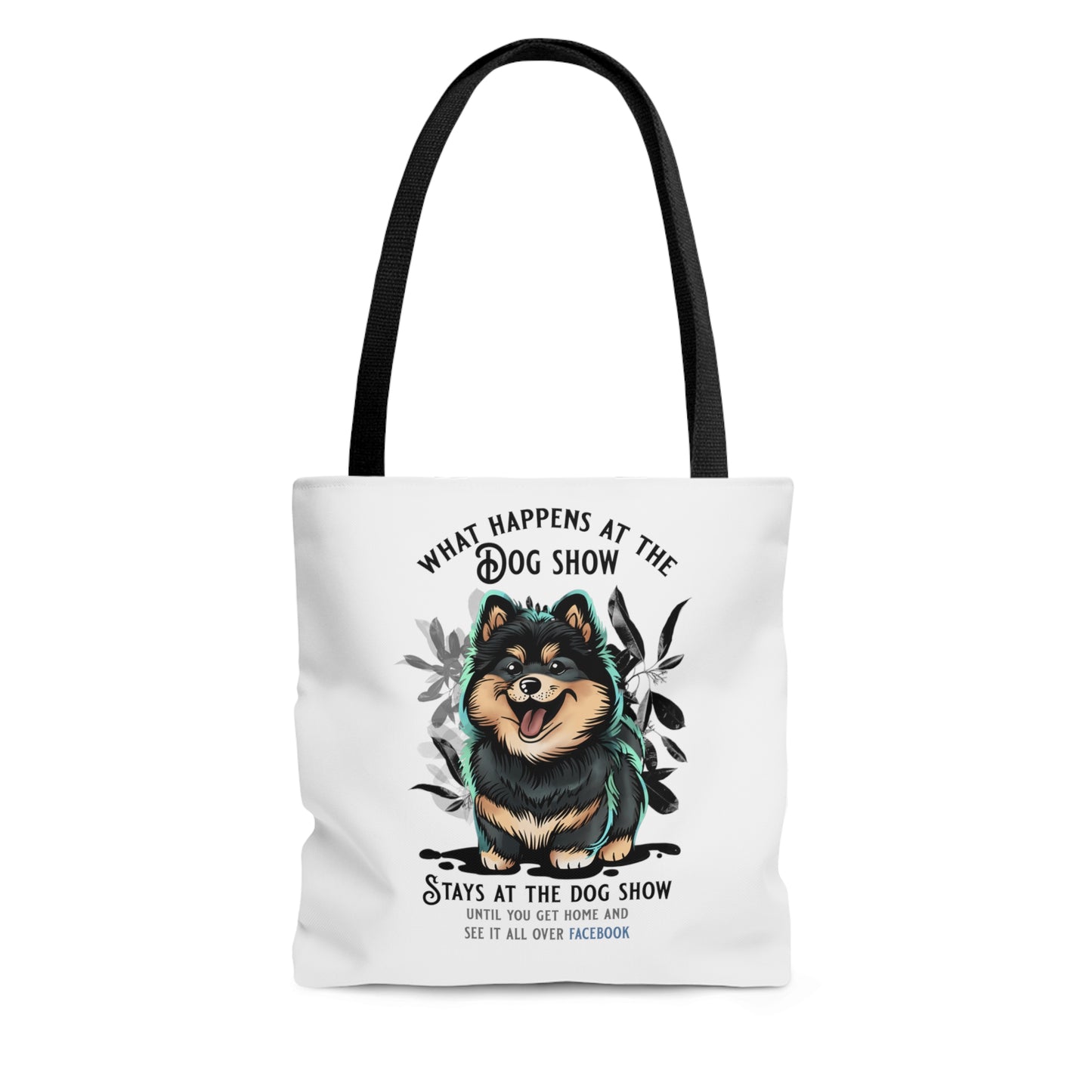 Finnish Lapphund - Stays at the Dog Show - Tote Bag