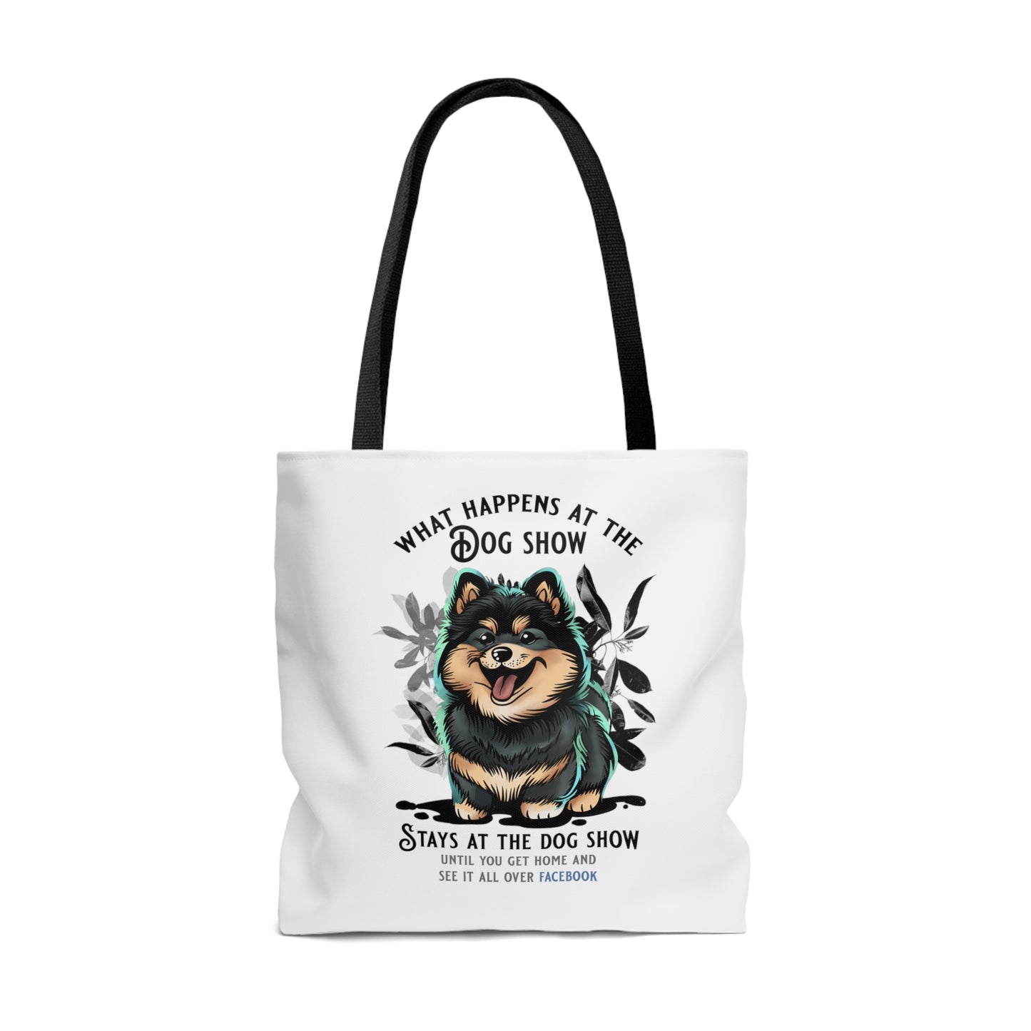 Finnish Lapphund - Stays at the Dog Show - Tote Bag