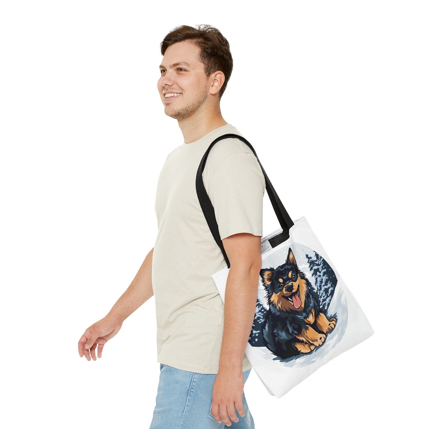 Finnish Lapphund - Snowy #5 - Tote Bag