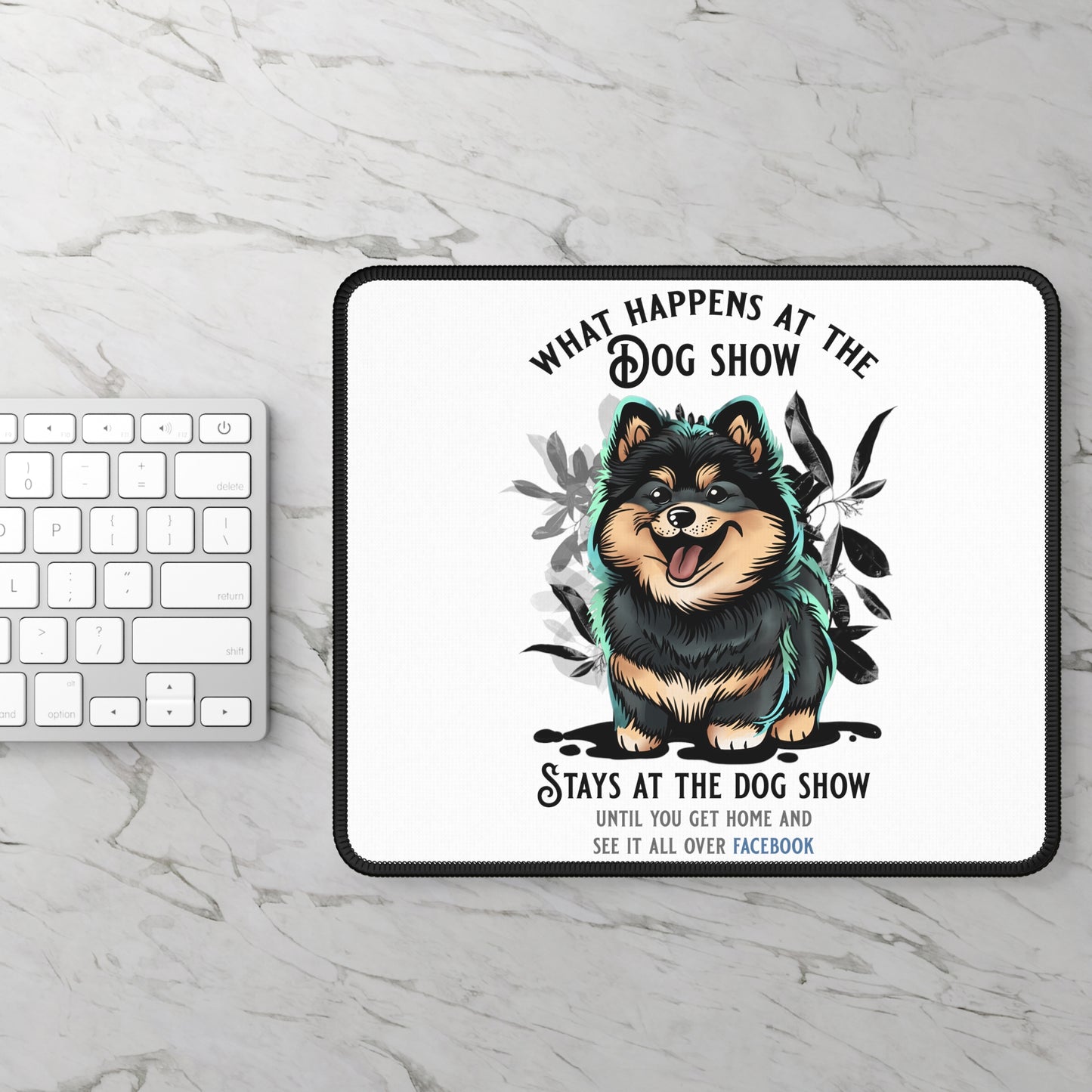 Finnish Lapphund - Stays at the Dog Show - Mouse Pad