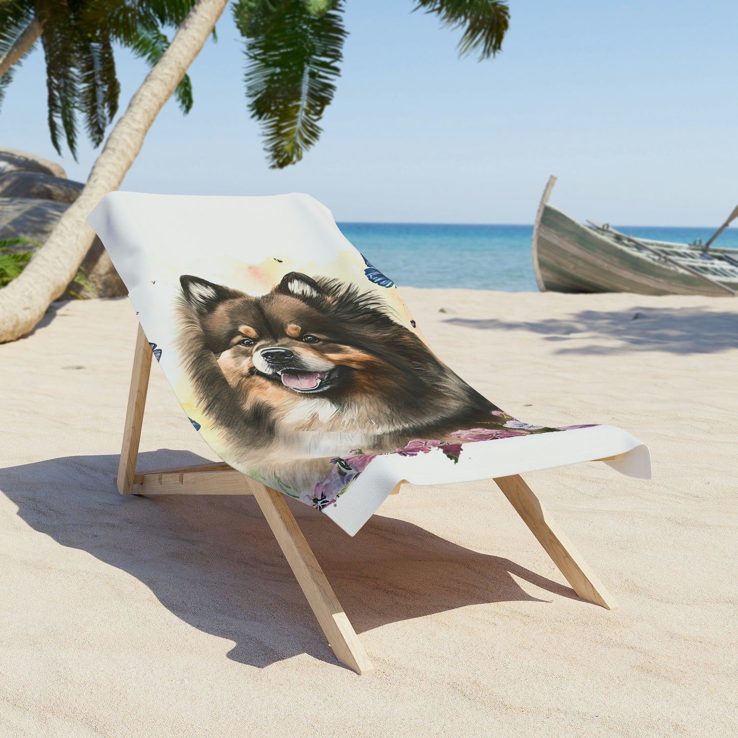 Finnish Lapphund - Spring #7 - Beach Towel
