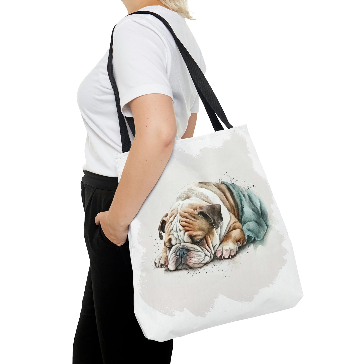 English Bulldog (Sleeping) Tote Bag