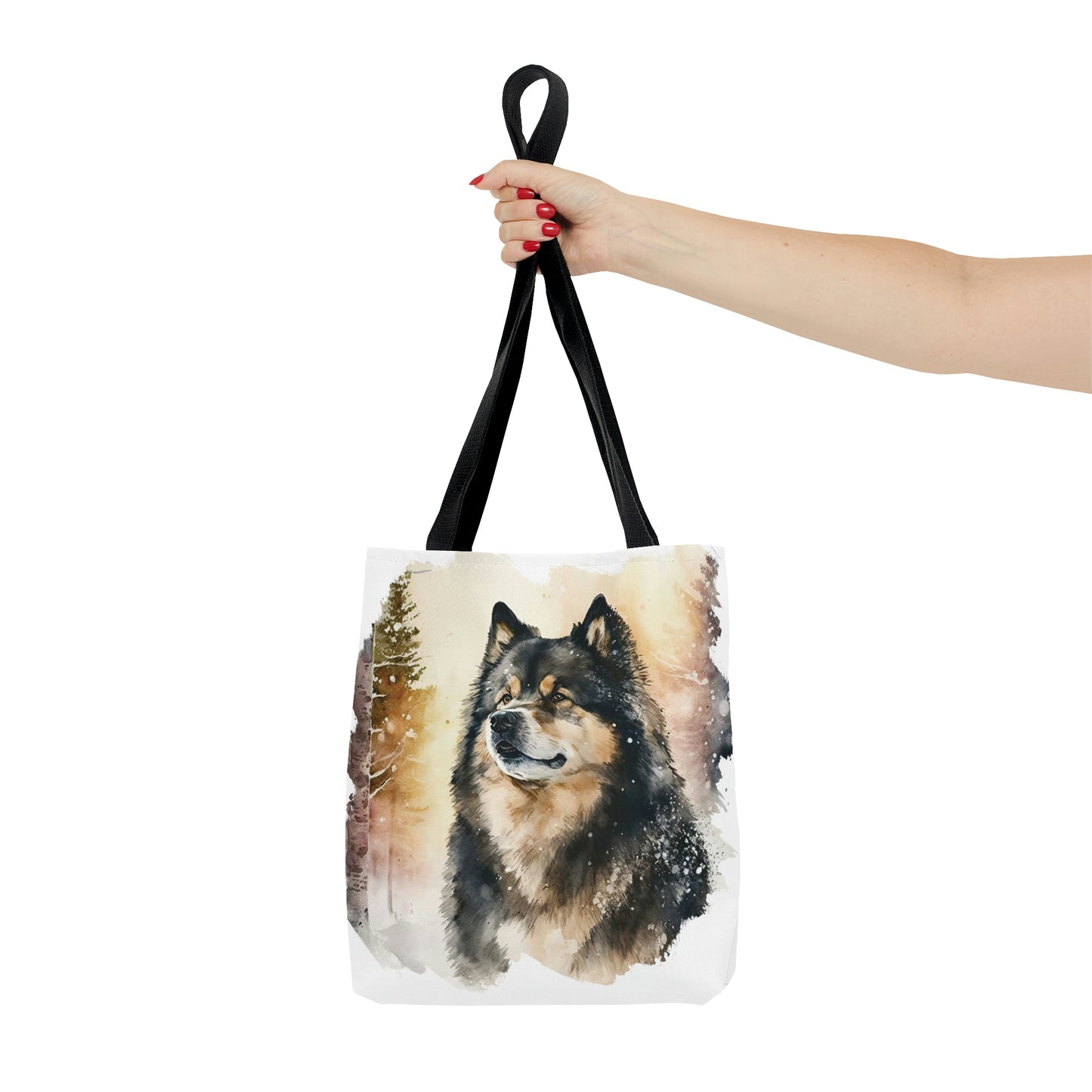 Finnish Lapphund - Snowy #4 - Tote Bag