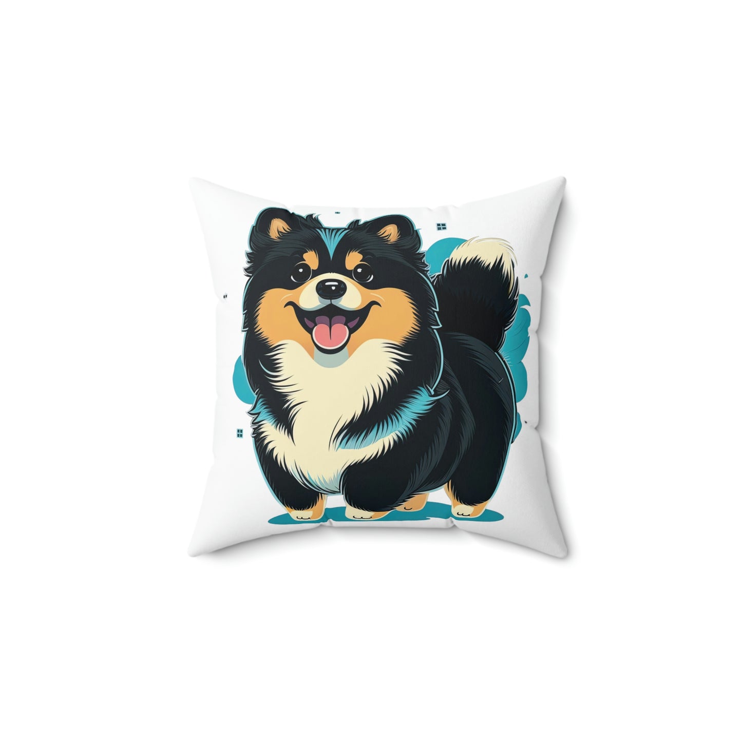 Finnish Lapphund - Cartoon #2 - Pillow