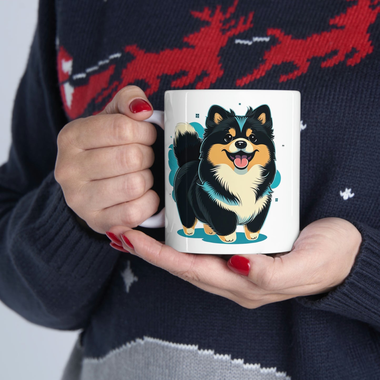 Finnish Lapphund - Cartoon #2 - Mug