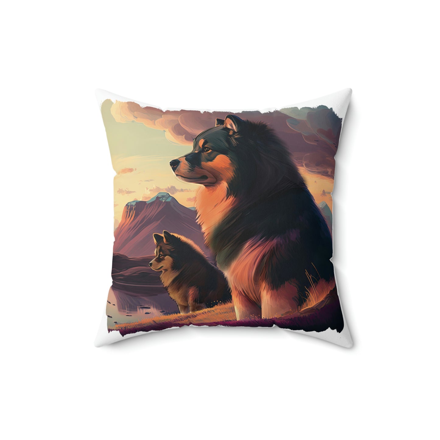 Finnish Lapphund - Field #1 - Pillow