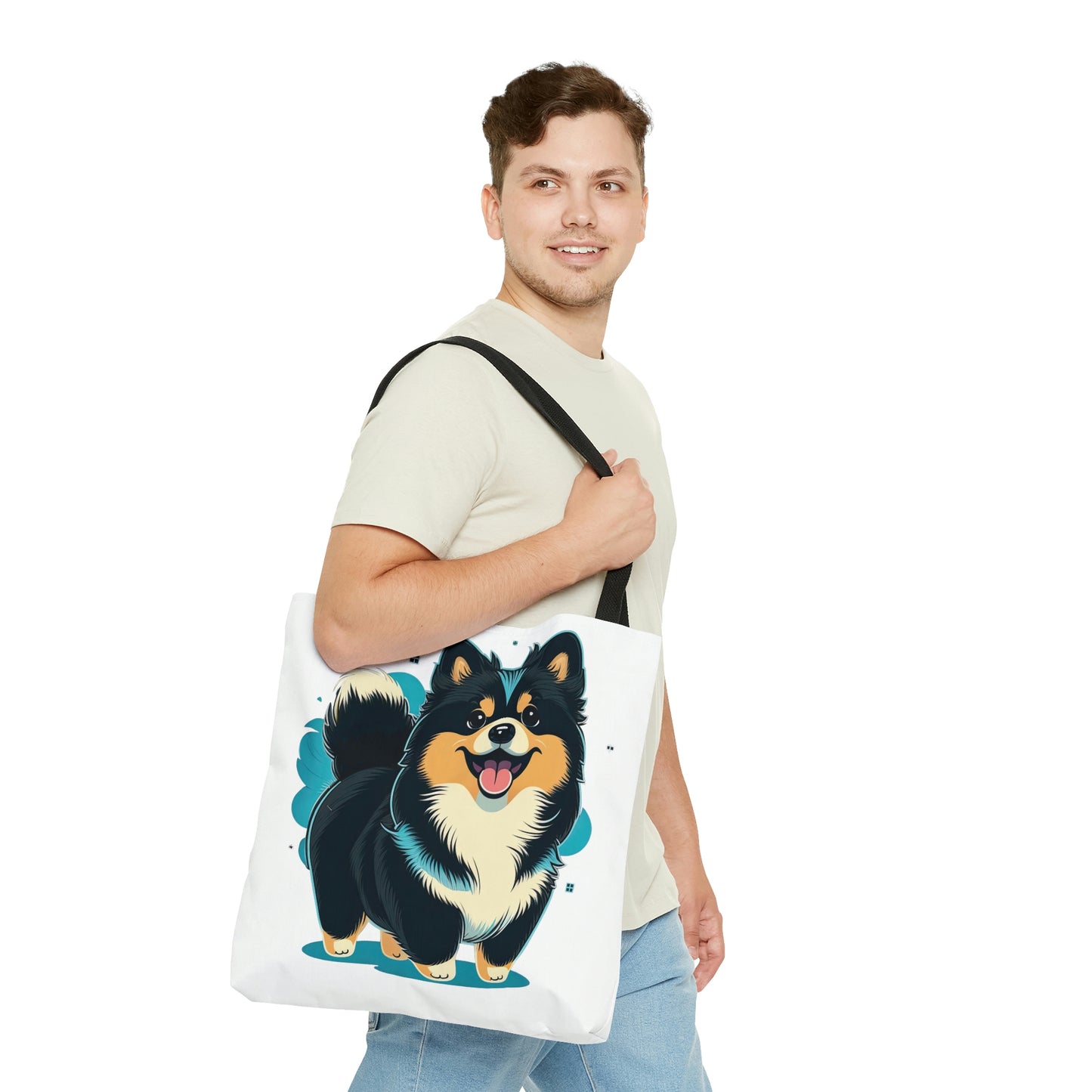 Finnish Lapphund - Cartoon #2 - Tote Bag