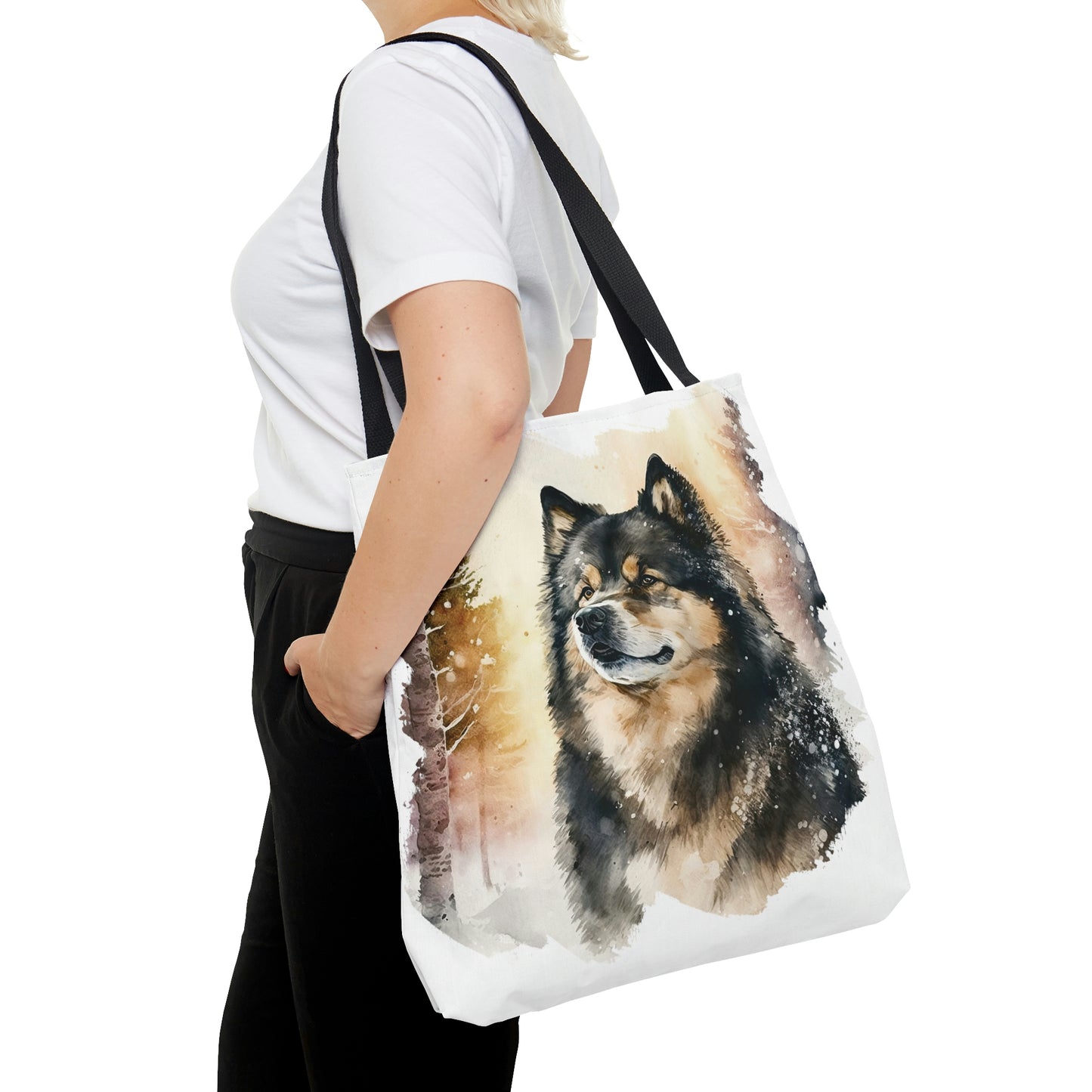 Finnish Lapphund - Snowy #4 - Tote Bag