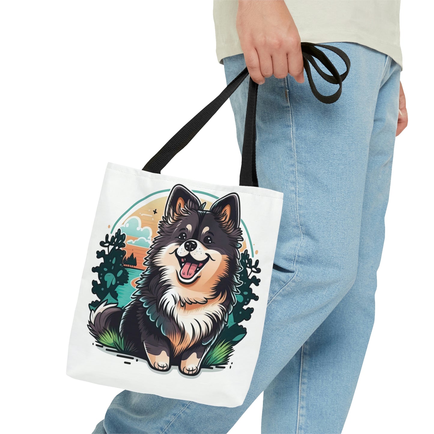 Finnish Lapphund - Cartoon #3 - Tote Bag