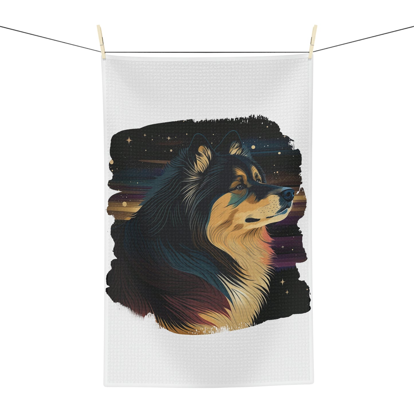 Finnish Lapphund - Stars #2 - Kitchen Towel