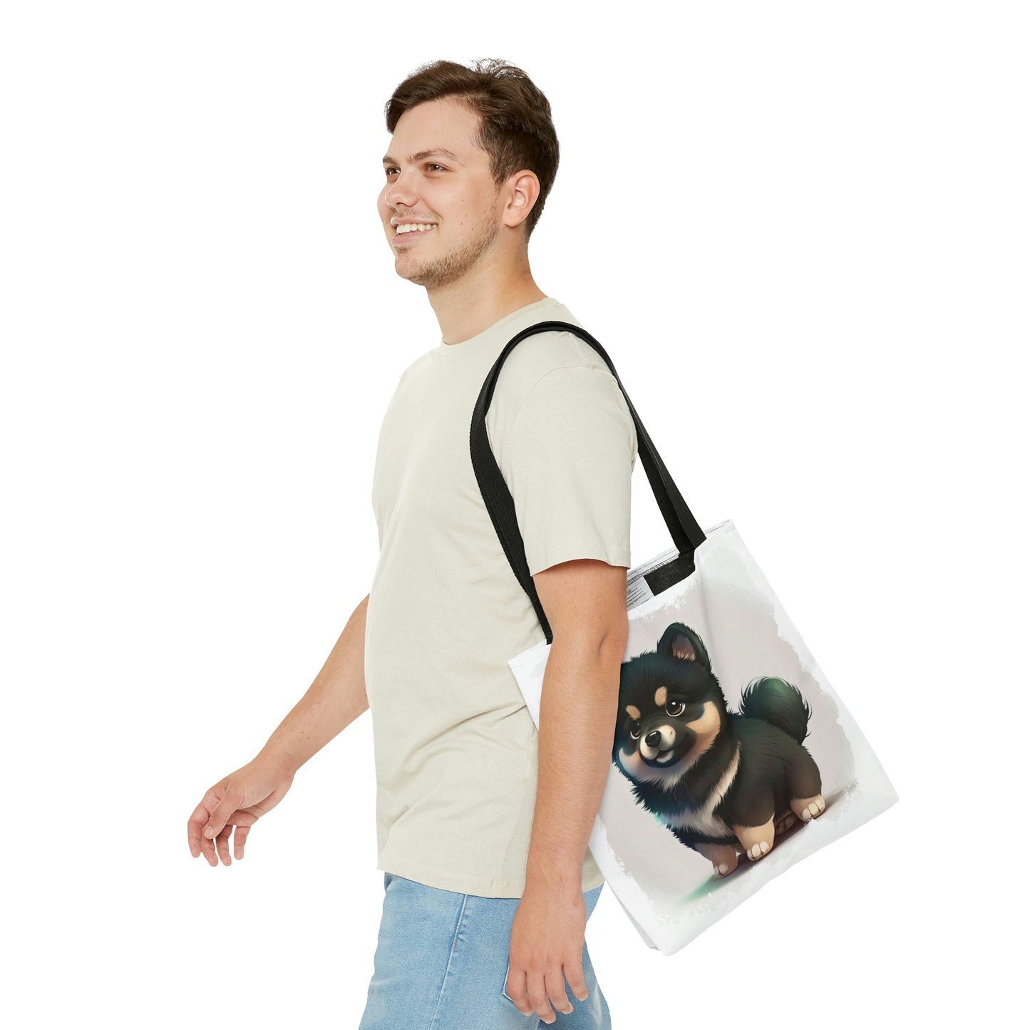 Finnish Lapphund - Cartoon #1 - Tote Bag