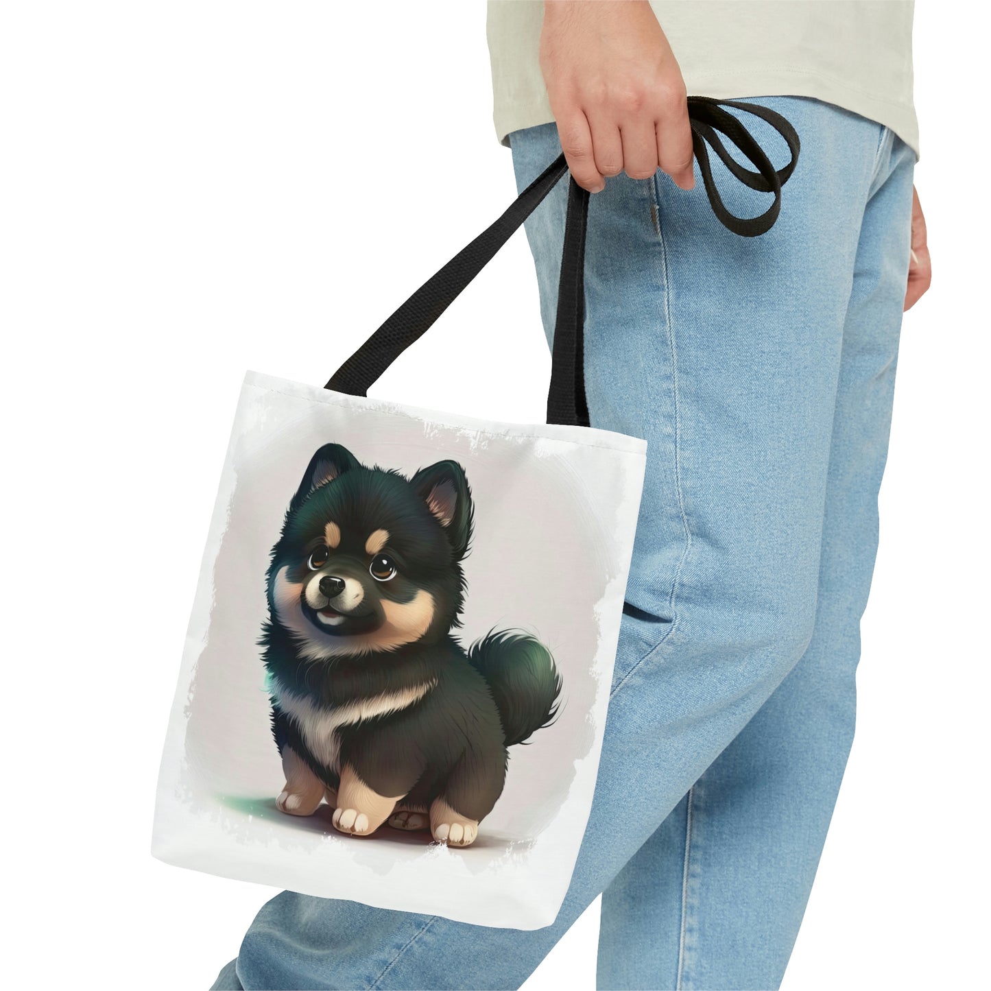 Finnish Lapphund - Cartoon #1 - Tote Bag