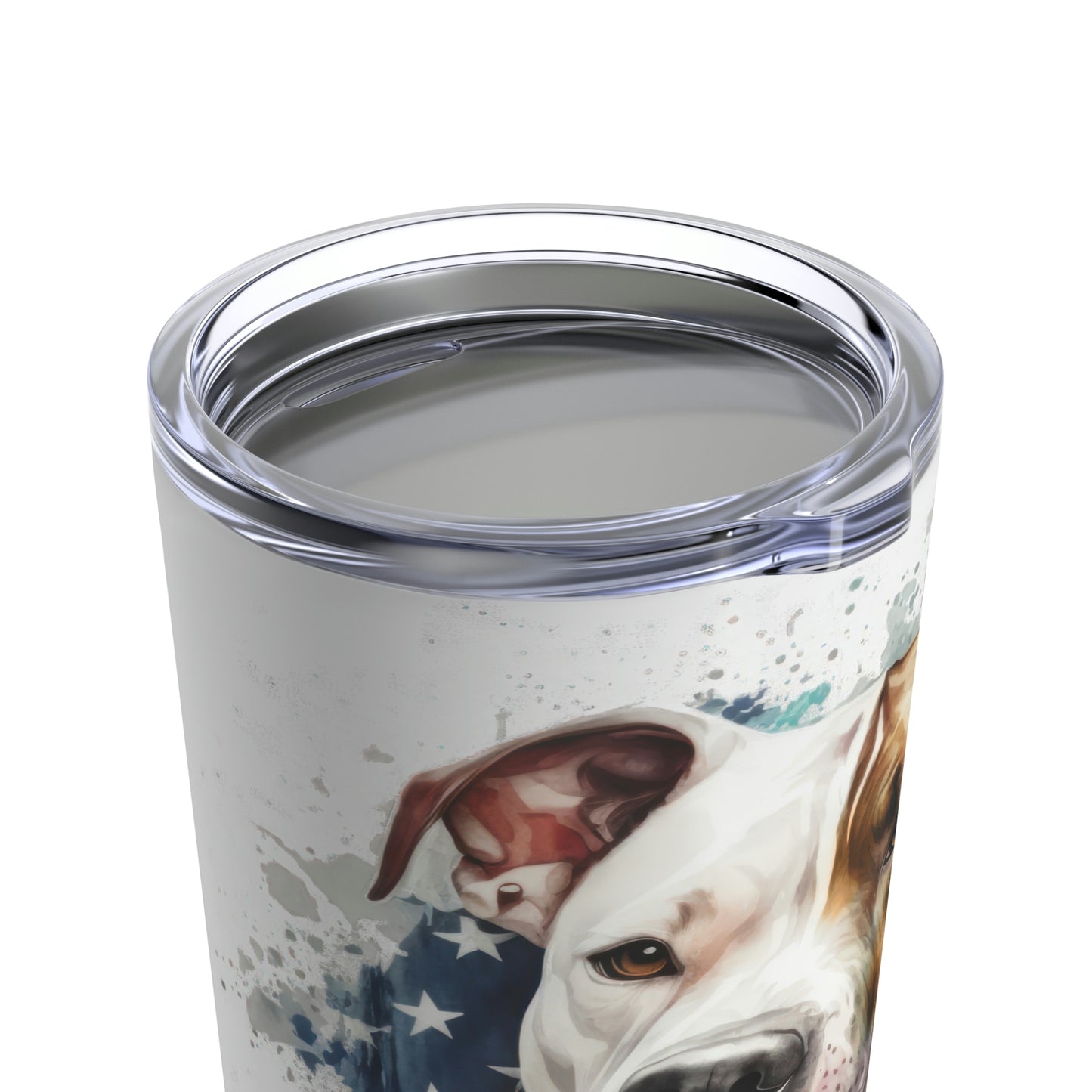 Pit Bull (Patriotic) Stainless Steel Tumbler