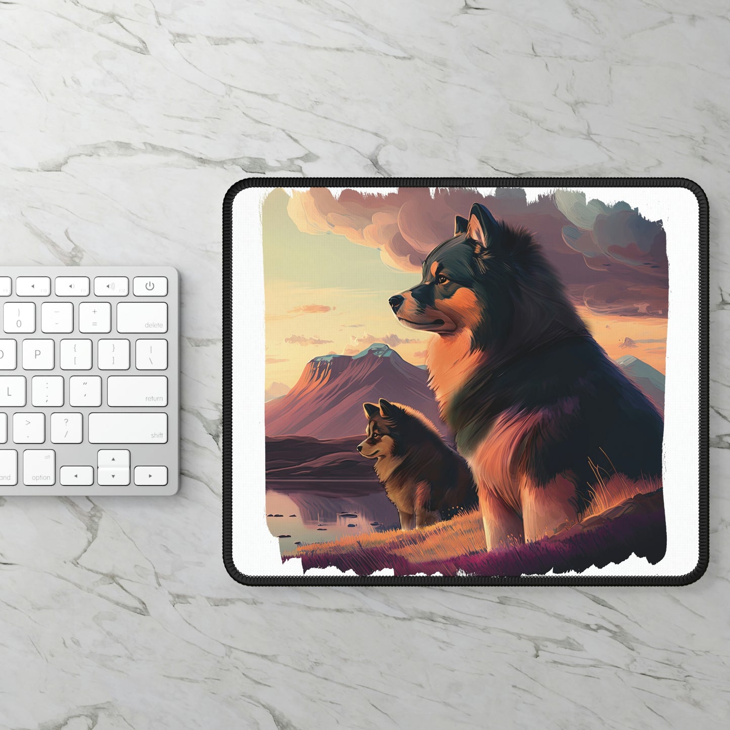 Finnish Lapphund - Field #1 - Mouse Pad