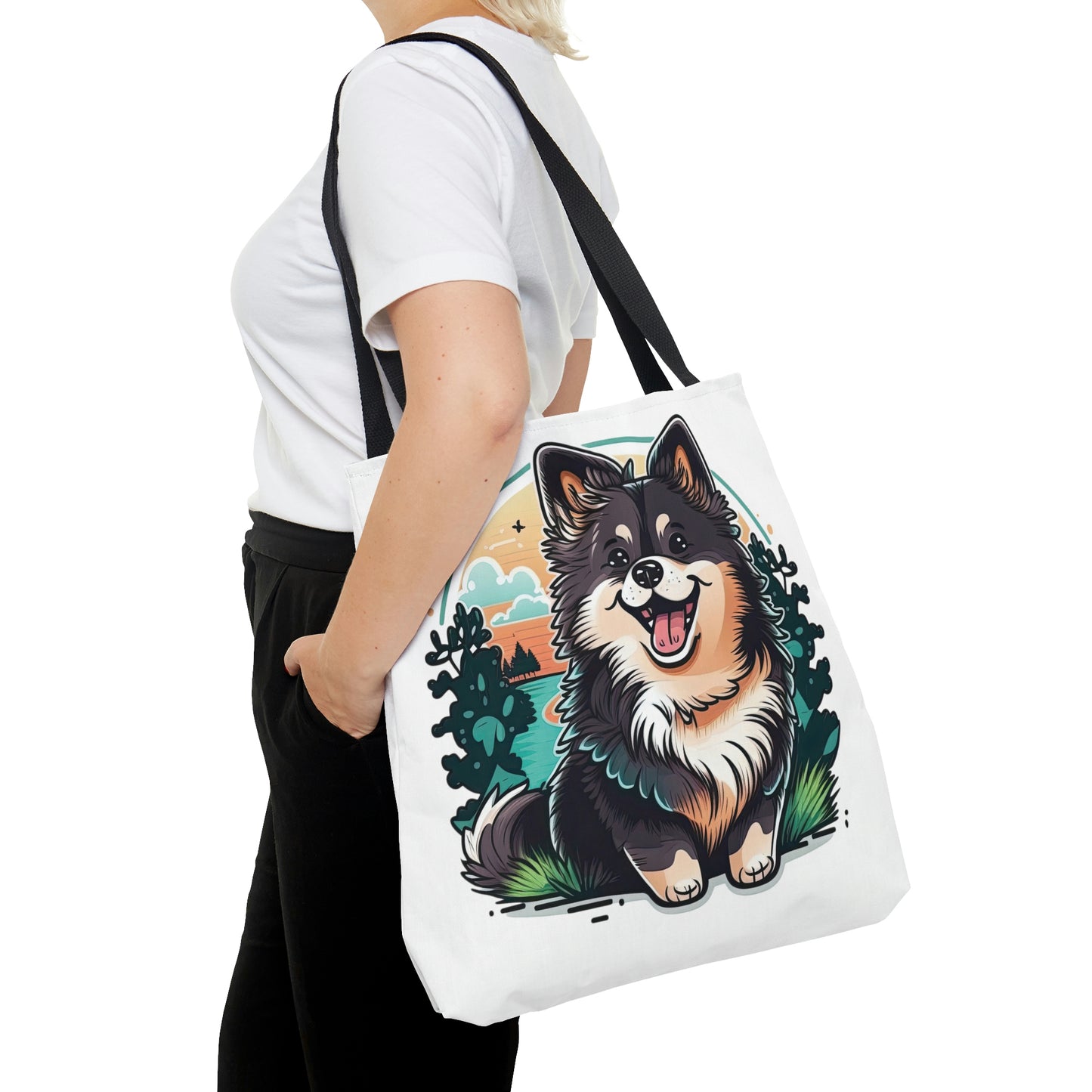 Finnish Lapphund - Cartoon #3 - Tote Bag