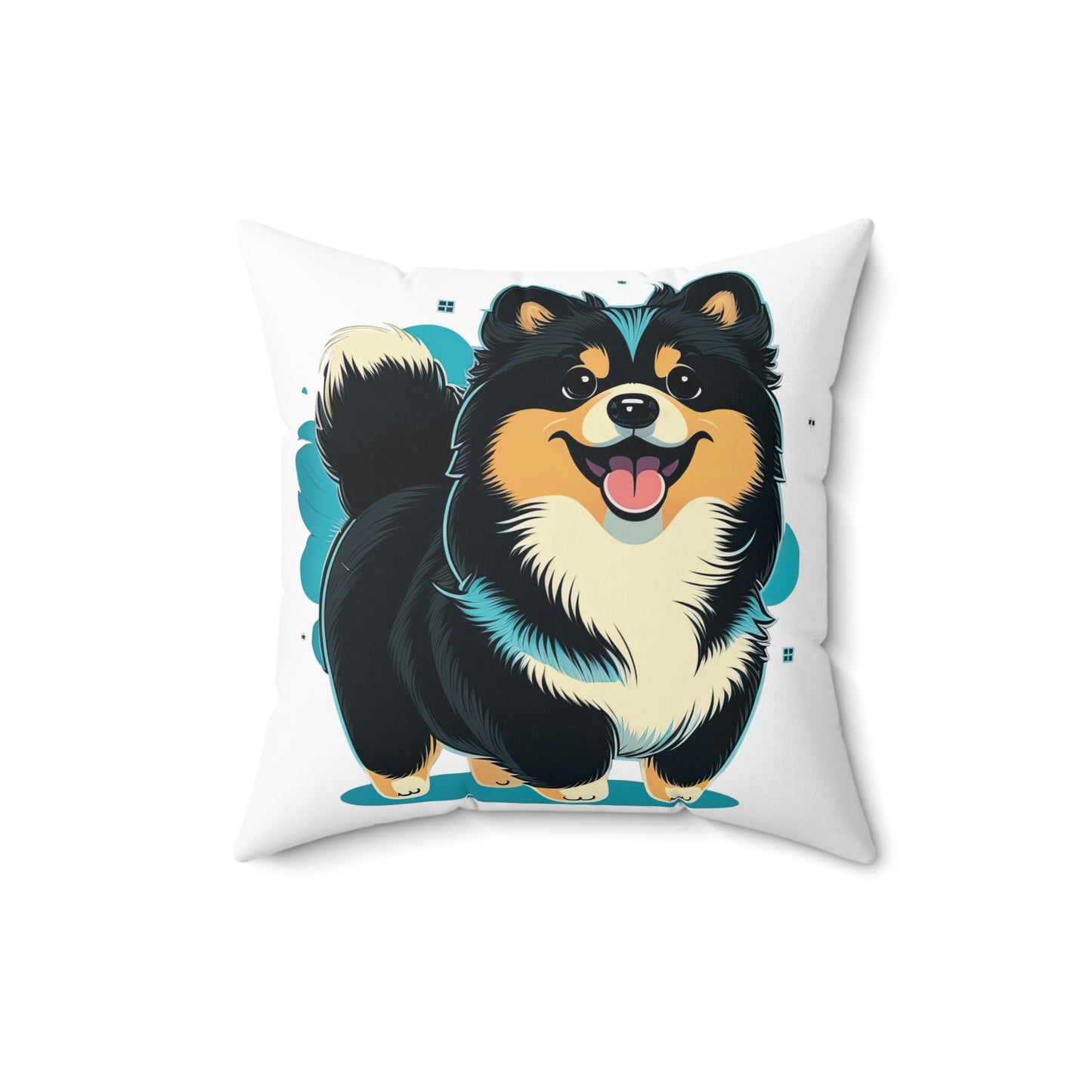 Finnish Lapphund - Cartoon #2 - Pillow