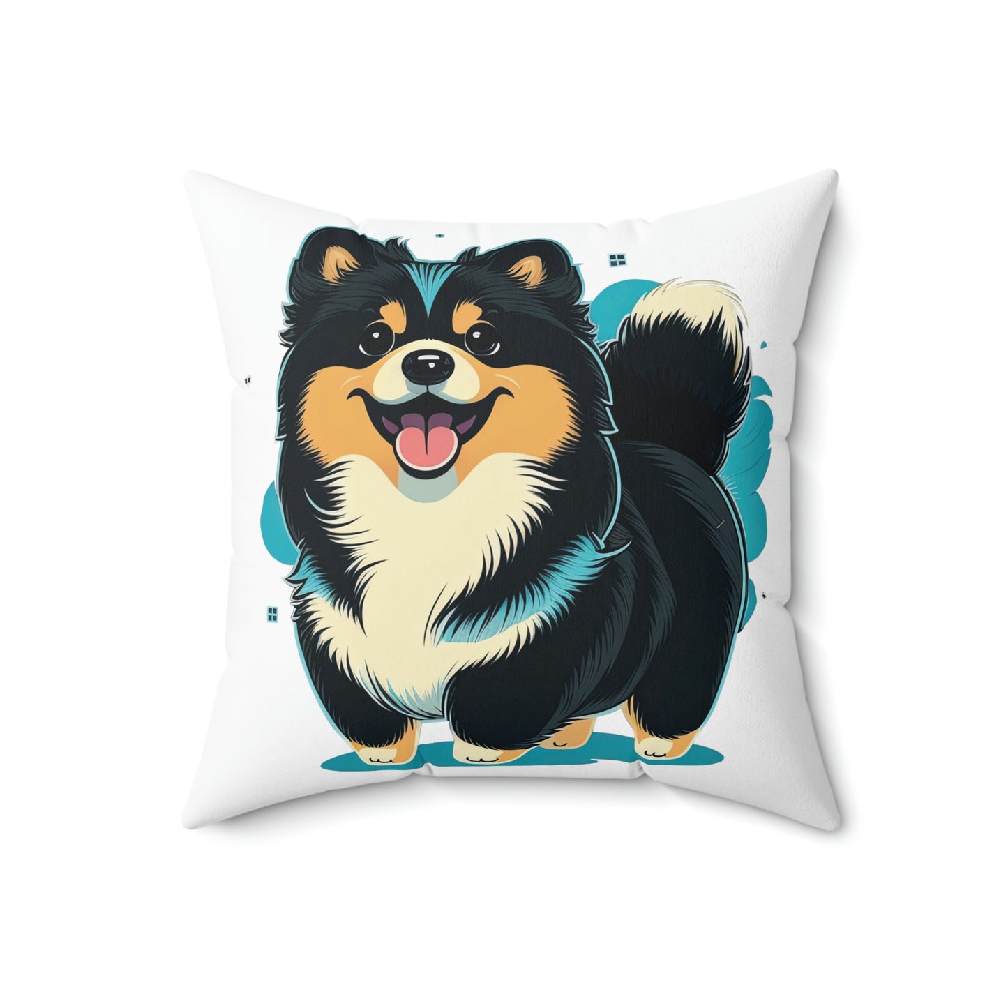 Finnish Lapphund - Cartoon #2 - Pillow