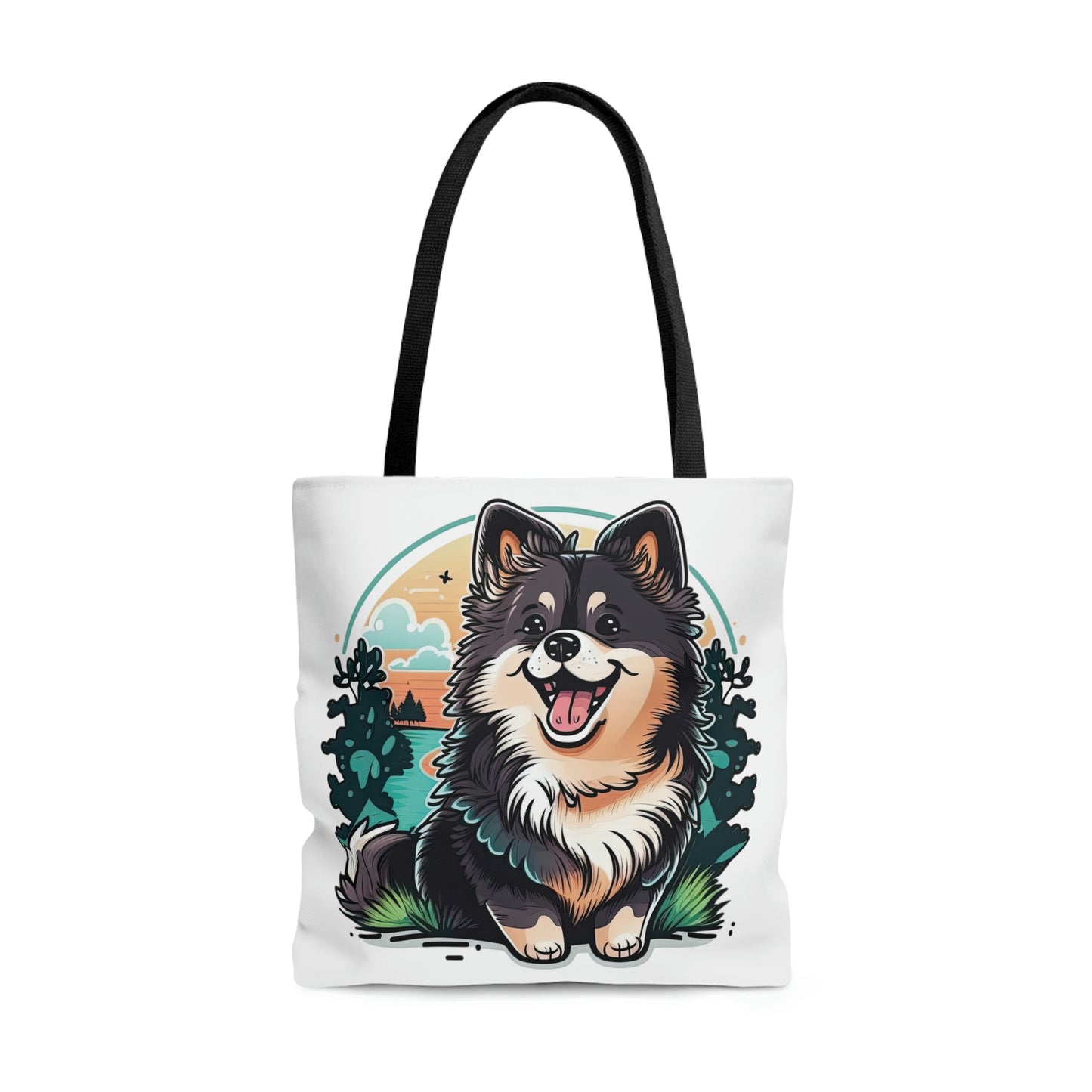 Finnish Lapphund - Cartoon #3 - Tote Bag