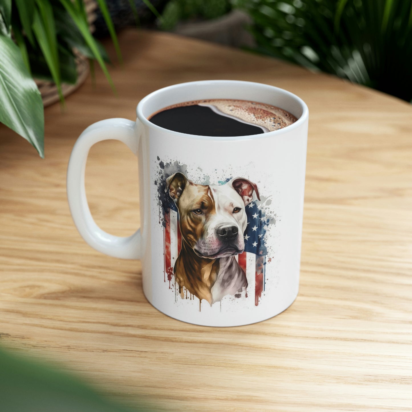 Pit Bull (Patriotic) Ceramic Mug