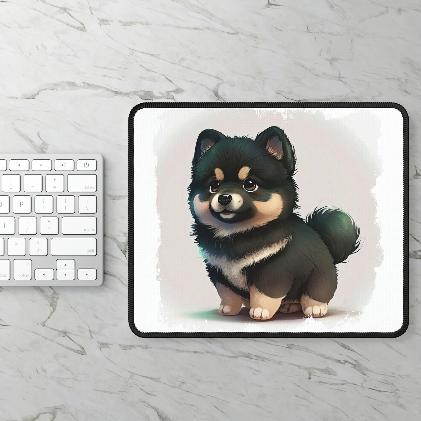 Finnish Lapphund - Cartoon #1 - Mouse Pad