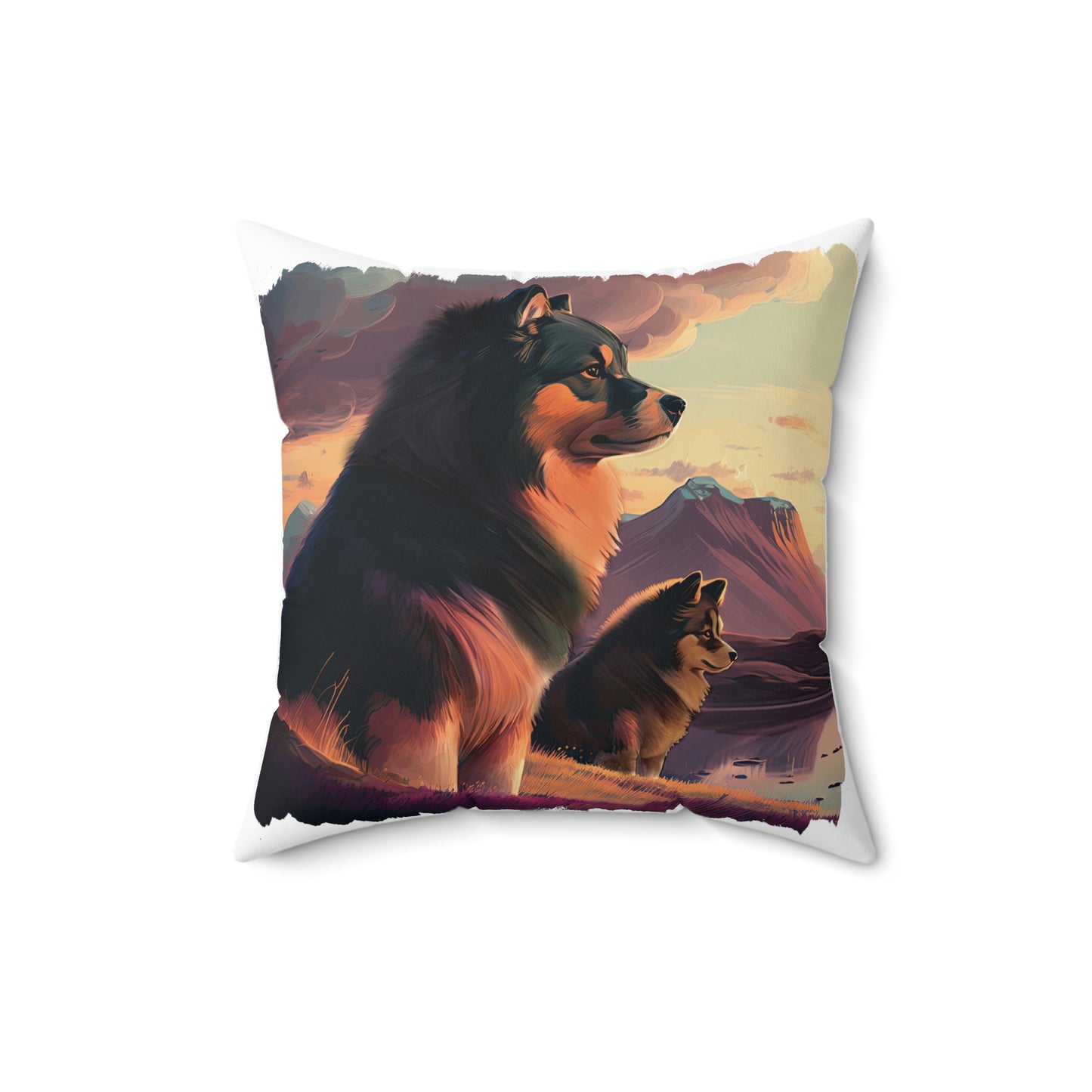 Finnish Lapphund - Field #1 - Pillow