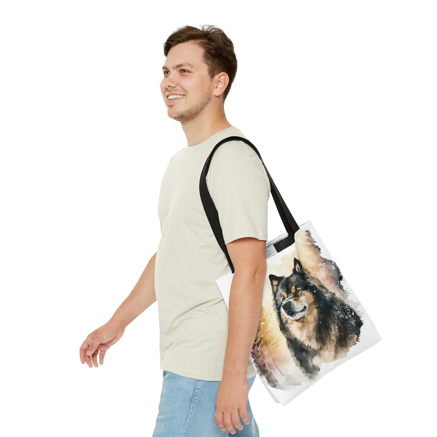 Finnish Lapphund - Snowy #4 - Tote Bag