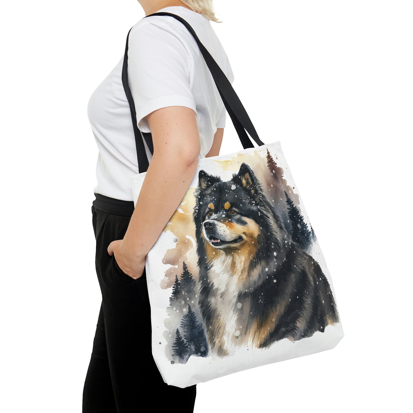 Finnish Lapphund - Snowy #3 - Tote Bag