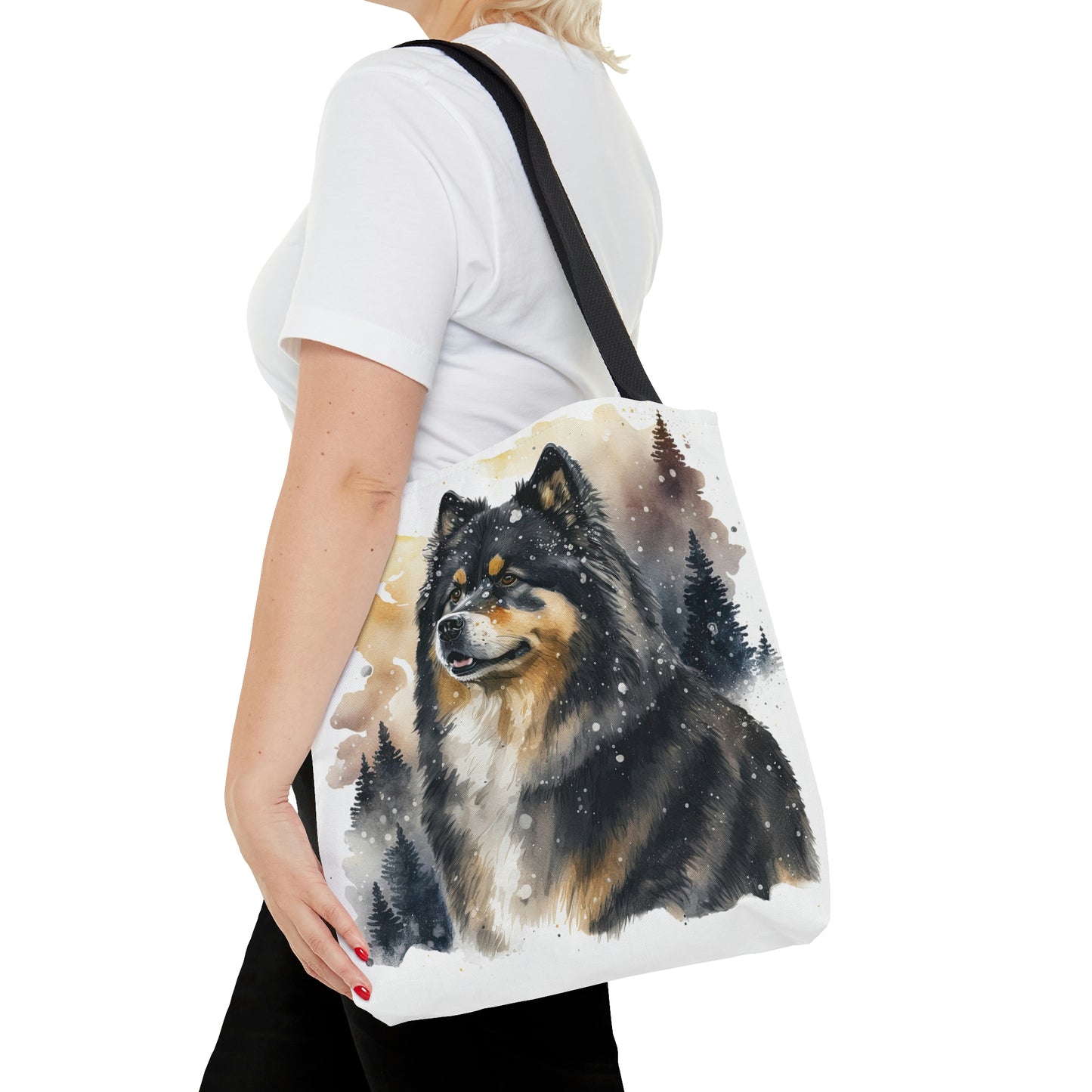 Finnish Lapphund - Snowy #3 - Tote Bag