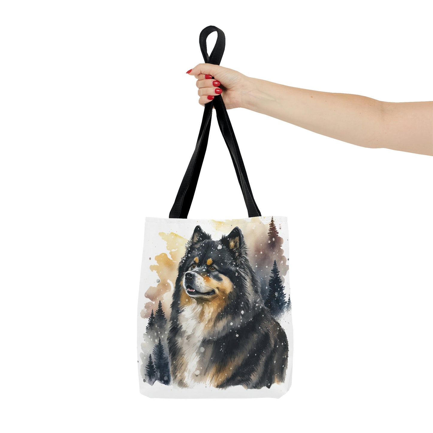 Finnish Lapphund - Snowy #3 - Tote Bag
