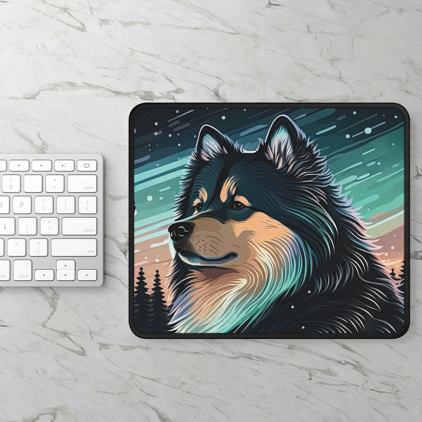 Finnish Lapphund - Stars #3 - Mouse Pad