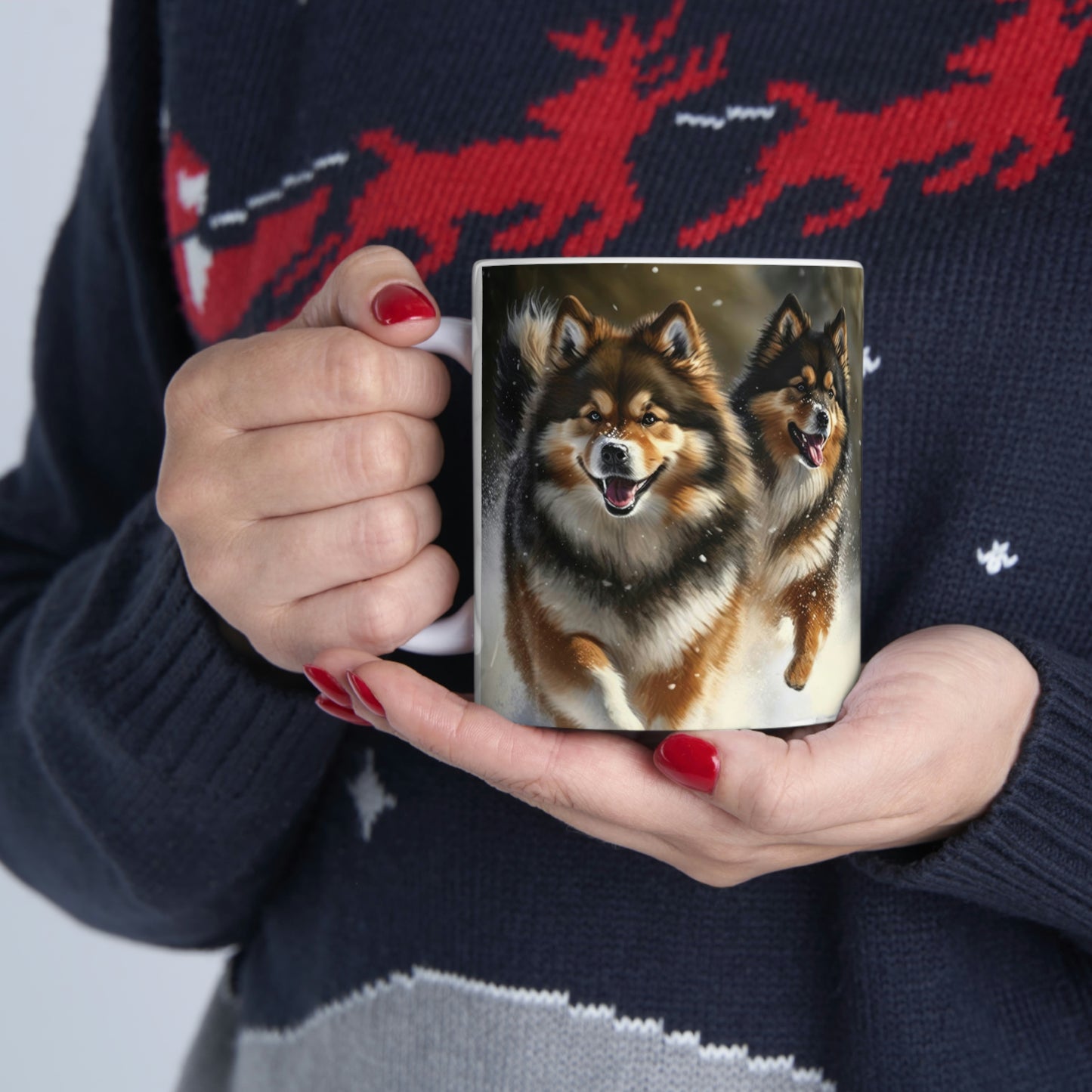 Finnish Lapphund - Snowy #1 - Mug